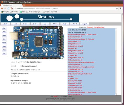 symulator arduino online.